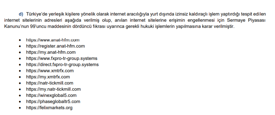 SPK’dan 12 erişim engeli talebi | Rota Borsa