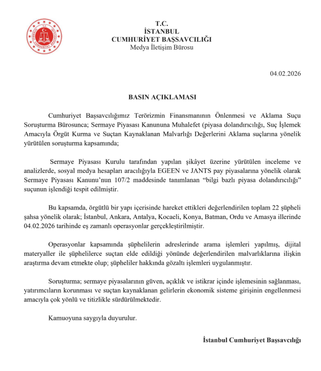 2 hissede dolandırıcılık operasyonu! 22 gözaltı kararı | Rota Borsa