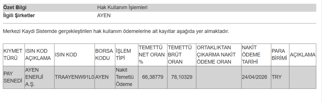 Bir şirketin temettü ödemesi hesaplara yattı | Rota Borsa