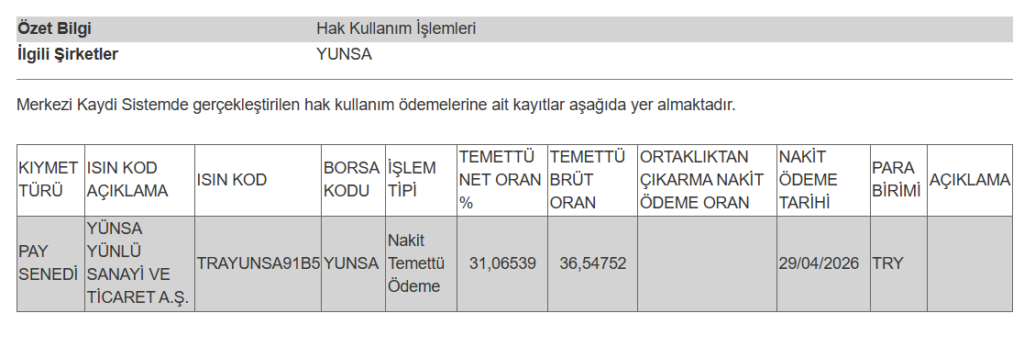 Bir şirketin temettü ödemesi hesaplara yattı | Rota Borsa
