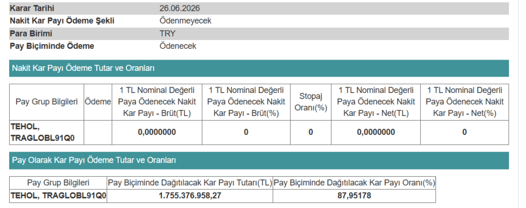 Tera Yatırım Teknoloji Holding'den (TEHOL) bedelsiz sermaye artırımı kararı | Rota Borsa Tera Yatırım Teknoloji Holding'den (TEHOL) bedelsiz sermaye artırımı kararı | Rota Borsa