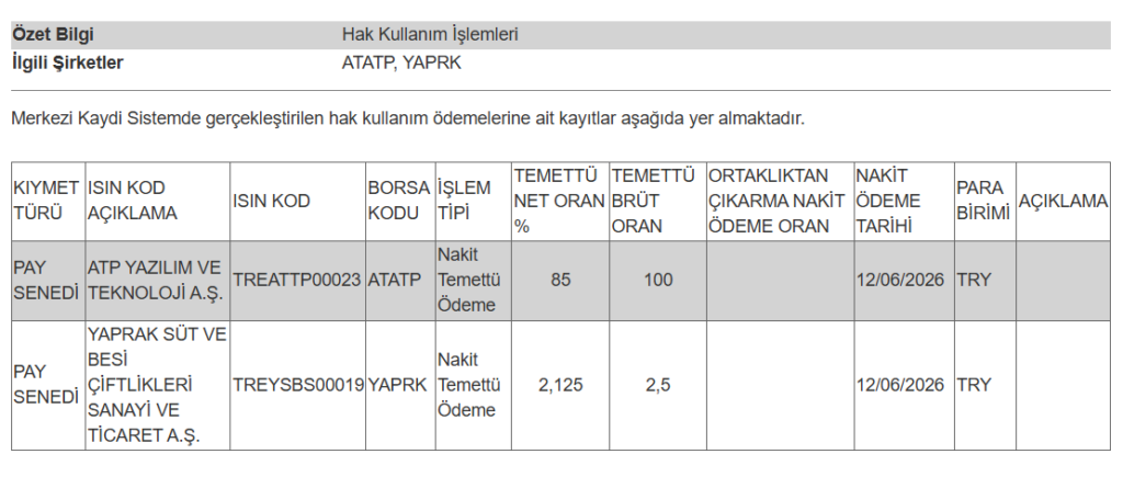 2 şirketin temettü ödemesi hesaplara yattı | Rota Borsa 2 şirketin temettü ödemesi hesaplara yattı | Rota Borsa