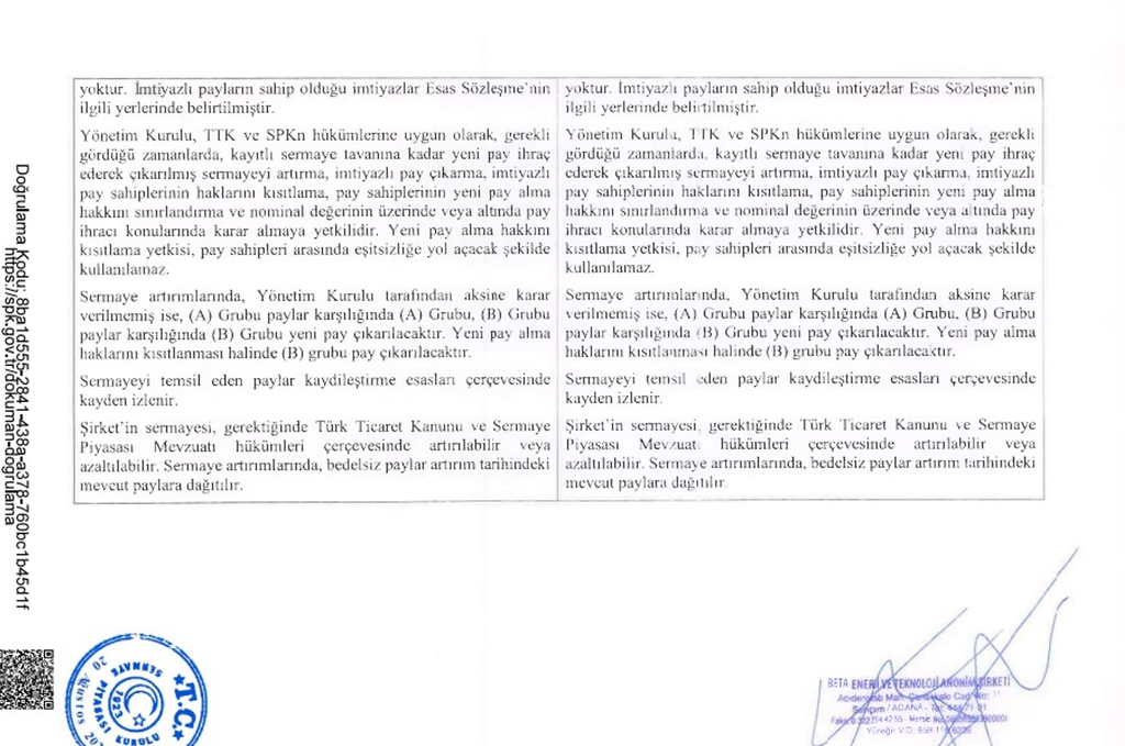 SPK, Beta Enerji'nin (BETAE) başvurusuna onay verdi | Rota Borsa