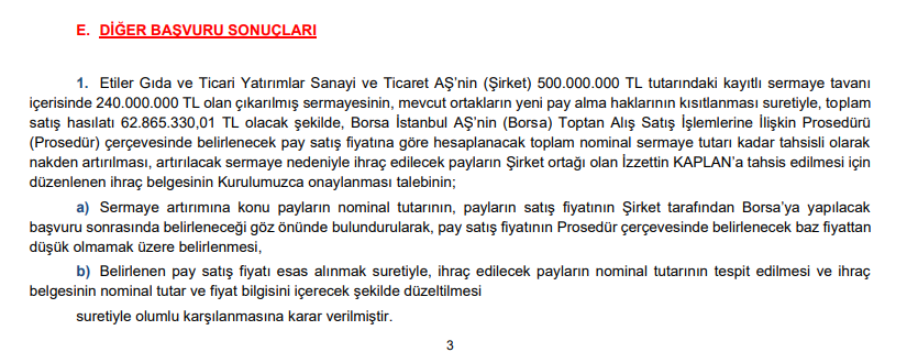 SPK bir çok şirketin başvurusuna onay verdi | Rota Borsa