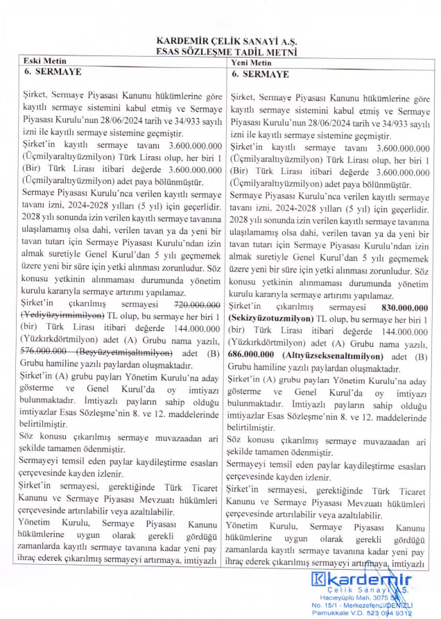 Kardemir Çelik'ten (KARCL) SPK başvurusu | Rota Borsa Kardemir Çelik'ten (KARCL) SPK başvurusu | Rota Borsa
