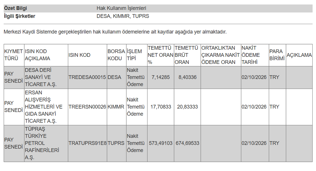 3 şirketin temettü ödemesi hesaplara yattı | Rota Borsa